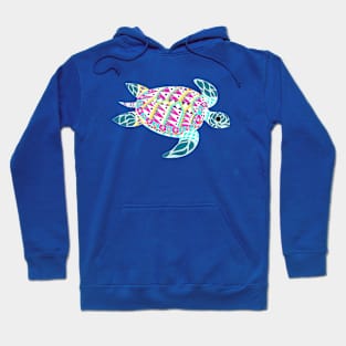 magical tropical turtle ecopop carey caguama art wallpaper Hoodie